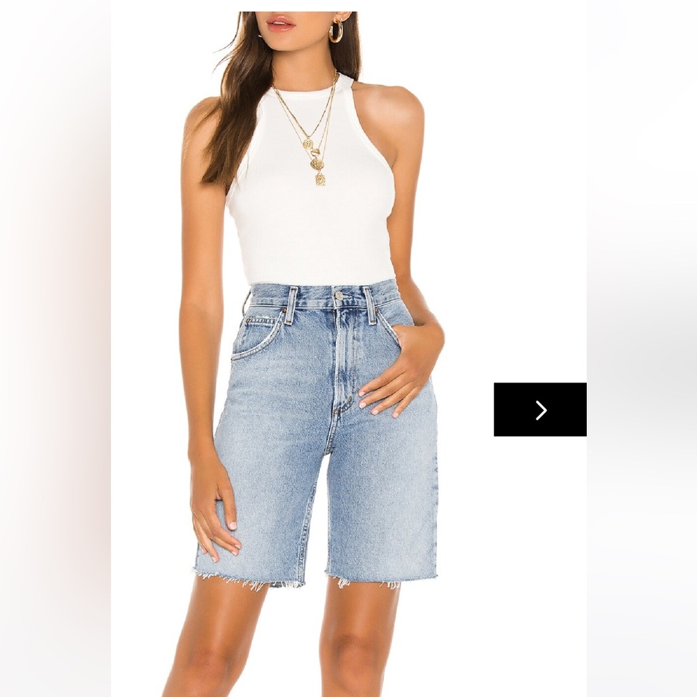 Agolde Pinch Waist Denim Shorts